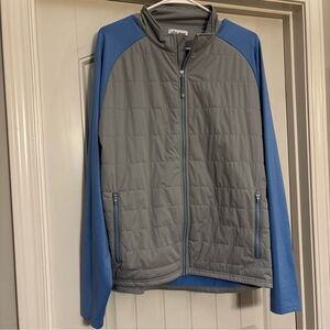 Peter Millar Gray and Blue Puffer Jacket